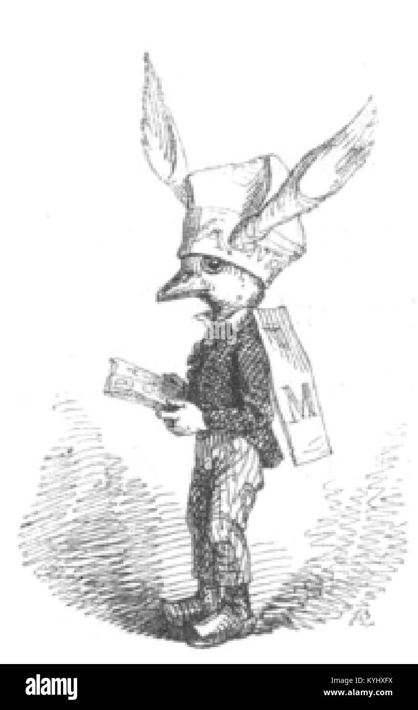 Une illustration tirée de scènes de la vie privée et publique des animaux, représentant des animaux anthropomorphisés engagés dans des activités de type humain, reflétant le commentaire satirique du XIXe siècle sur la société. Banque D'Images