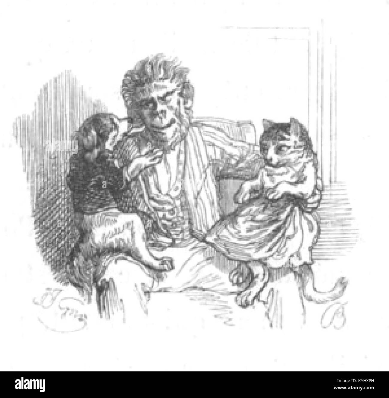 Le volume 2 de « scènes de la vie privée et publique des animaux » examine le comportement, les interactions sociales et les habitats de plusieurs espèces animales dans divers environnements. Banque D'Images