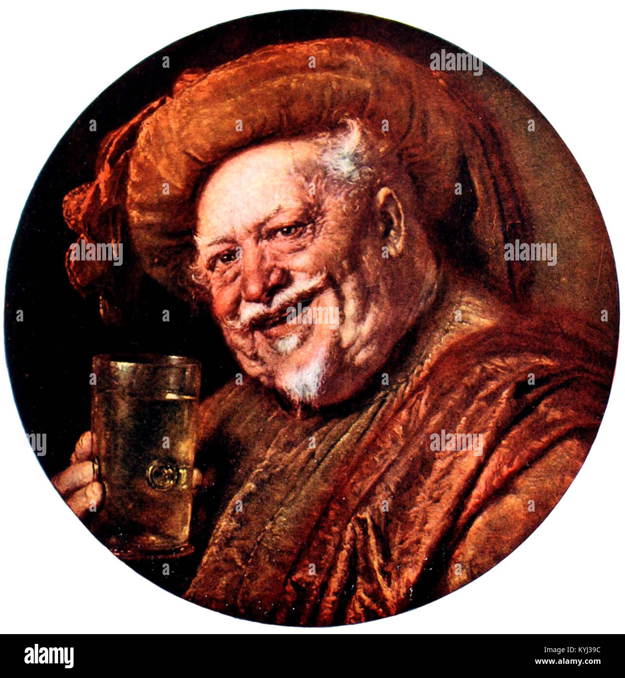 Sir John Falstaff par Eduard Grützner Banque D'Images