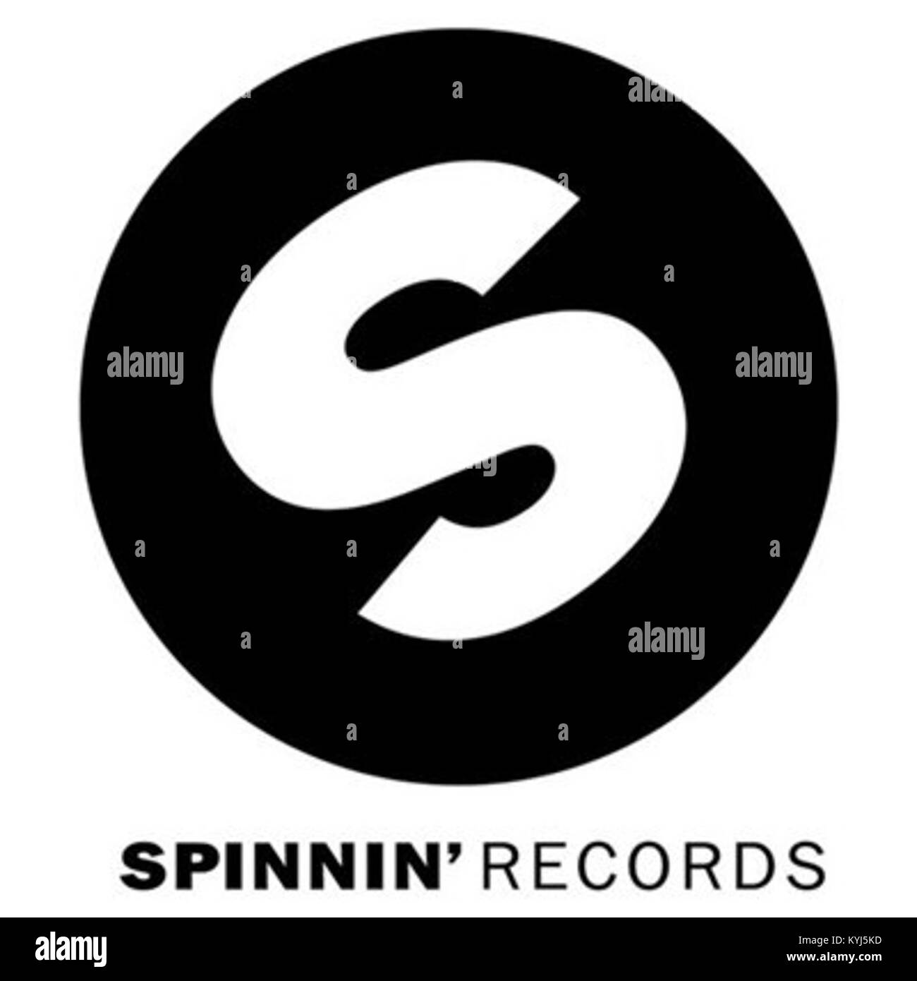 Le logo Spinnin' Records représente un label international spécialisé dans la musique électronique de danse, remarquable pour son influence et sa liste d'artistes internationaux. Banque D'Images