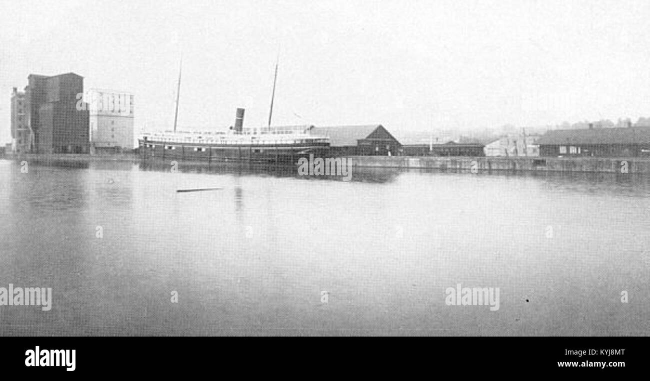 Athabasca Steamship à Owen Sound, 1884 Banque D'Images