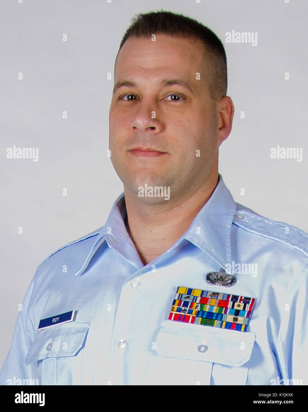 Le sergent-chef. Kevin Roy a été nommé le Kentucky Air National Guard's First Sergeant en suspens de l'année pour 2013. Roy est membre de la 123e Escadron des Forces de sécurité. (California Air National Guard photo par le Sgt. Phil Speck) Banque D'Images