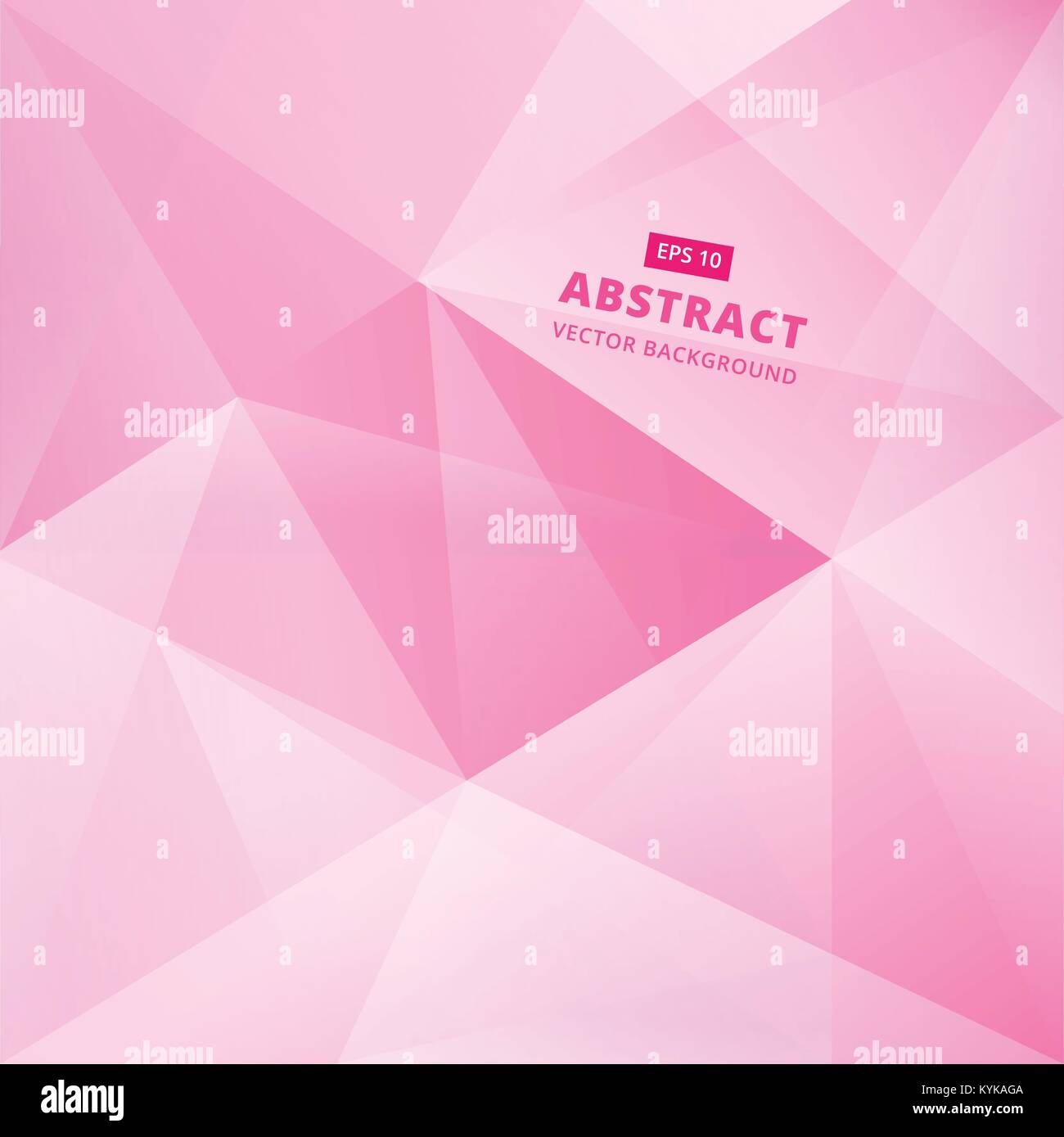 Polygone faible rose géométriques abstract background, Vector illustration design, copy space Illustration de Vecteur