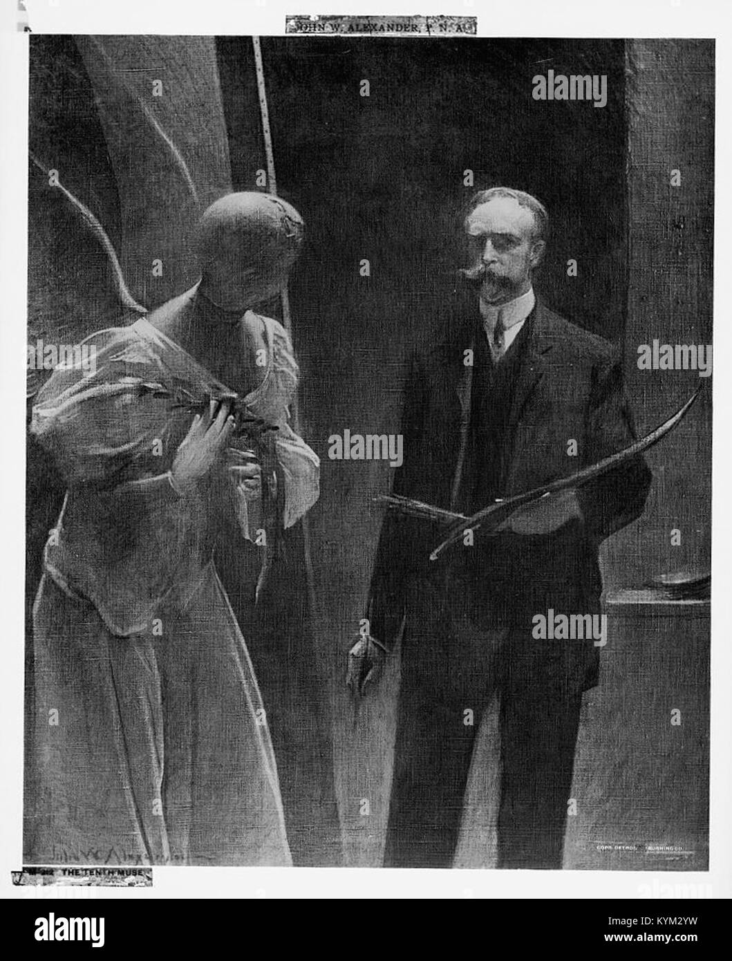 Une photographie historique de la dixième Muse, dépeignant la signification littéraire et culturelle de l'œuvre, capturée dans une collection d'archives de la Bibliothèque du Congrès. Banque D'Images