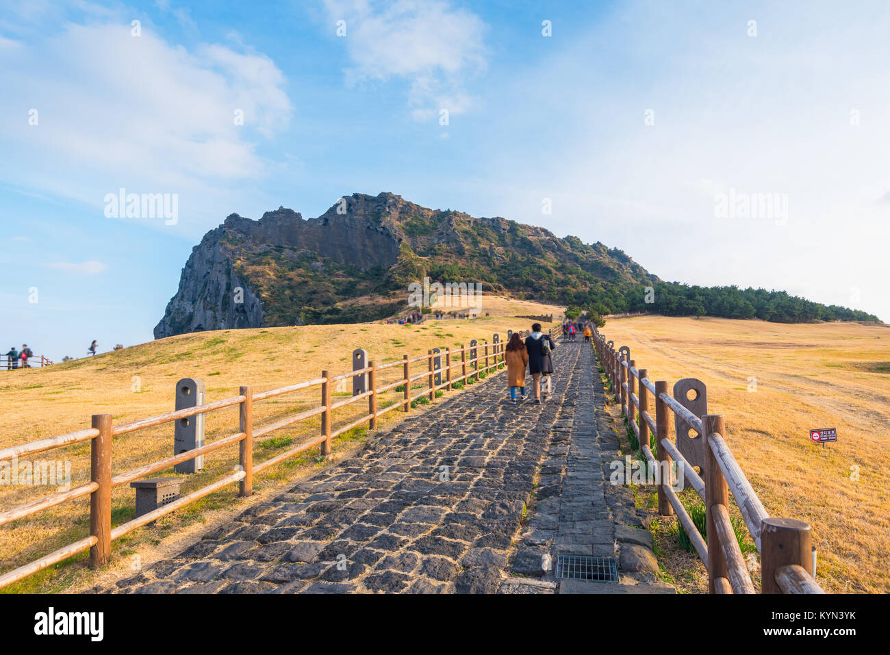 Seongsan Ilchulbong , , l'île de Jeju, Corée du Sud Banque D'Images