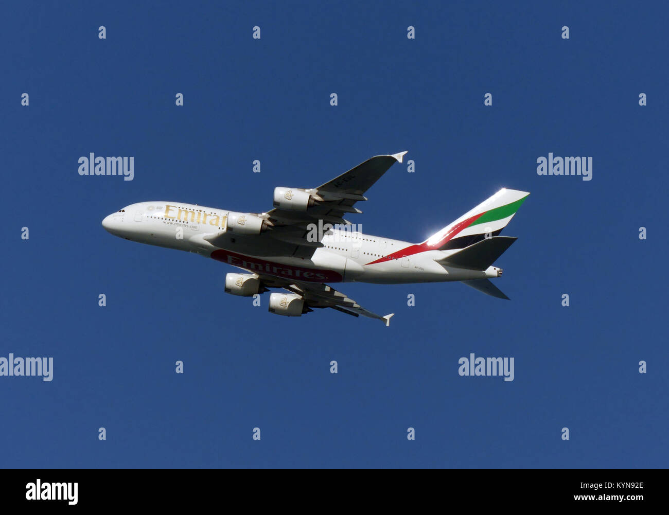 AIRBUS A380 dans la flotte Emirates. Photo : Tony Gale Banque D'Images
