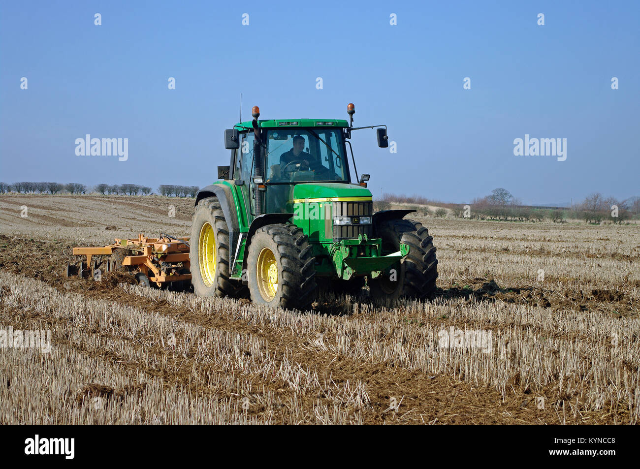 Tracteur John Deere 6910 Banque D'Images