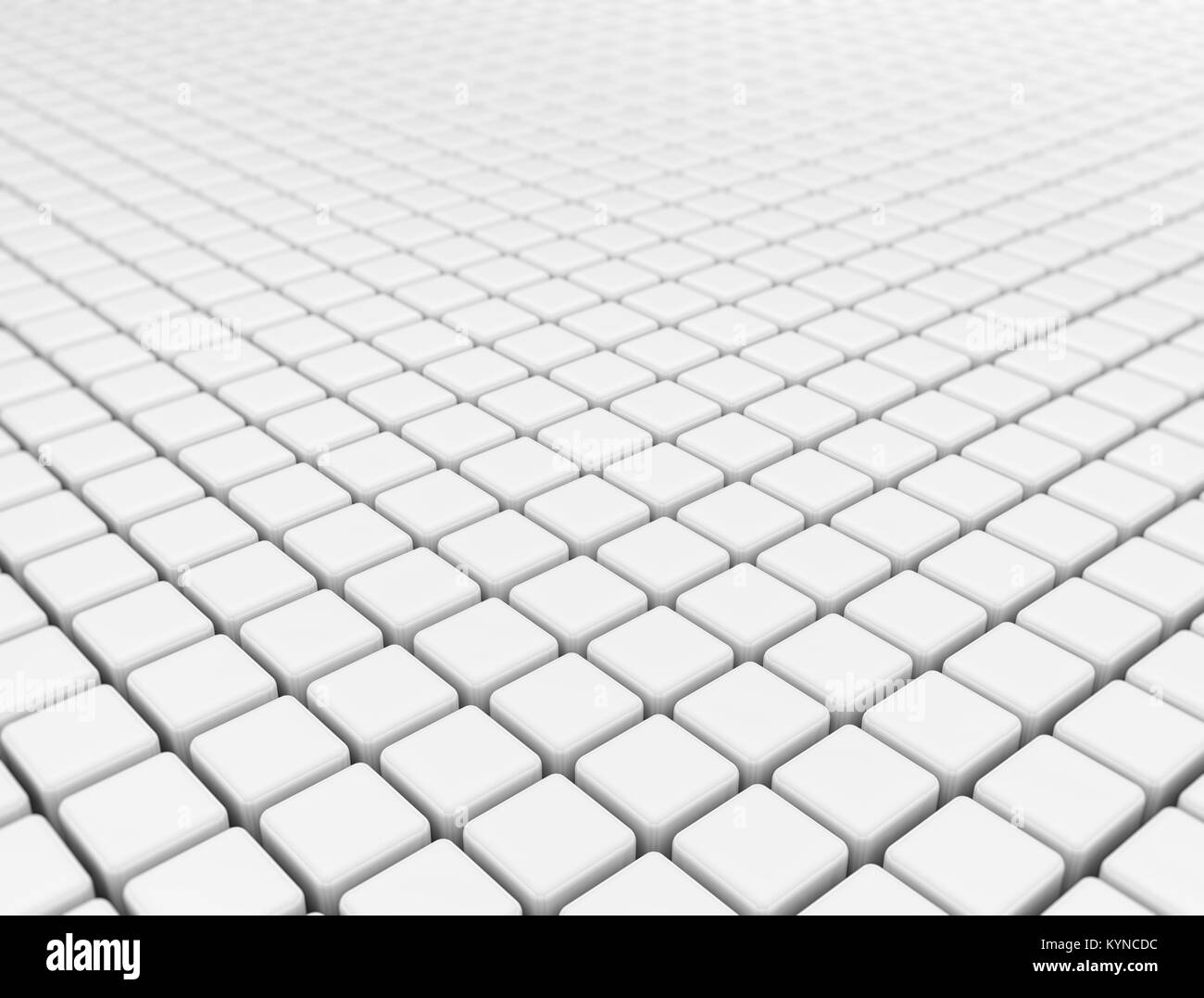 3D White cubes infiniment d'arrière-plan Banque D'Images