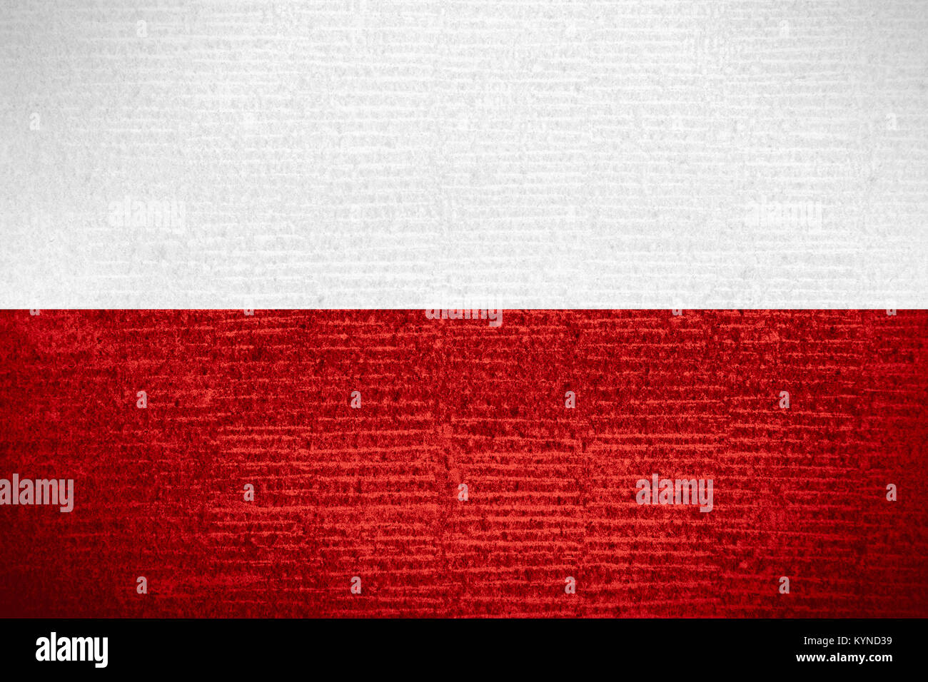 Pavillon de la Pologne ou bannière polonaise sur la texture modèle de ligne Banque D'Images