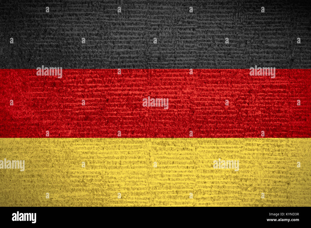 Pavillon de l'Allemagne ou l'Allemand bannière sur texture modèle de ligne Banque D'Images