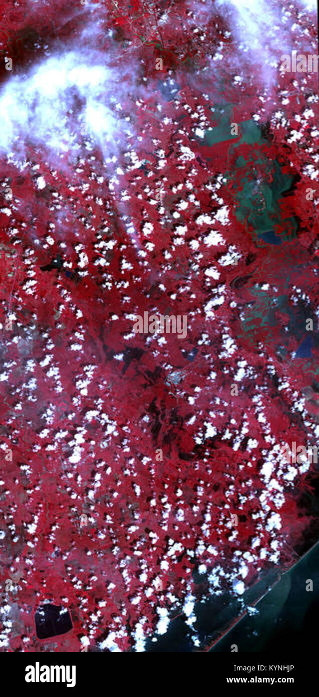 L'ouragan Harvey inondations Vu dans de nouvelles images satellite de la NASA o 37088415475 Banque D'Images