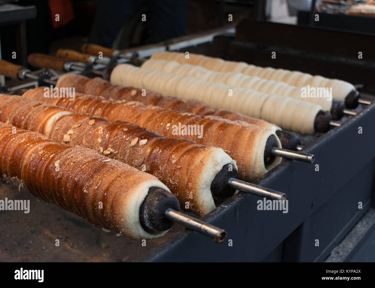 - Trdelnik de pâtisseries traditionnelles tchèque Banque D'Images