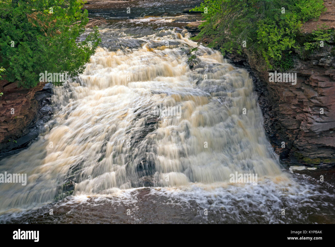 Abaisser Amnicon Falls dans le Wisconsin Banque D'Images