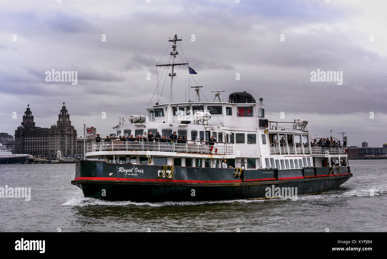 Mersey Ferry, Iris Royal de Liverpool /Wallasey/Woodside Birkenhead Banque D'Images
