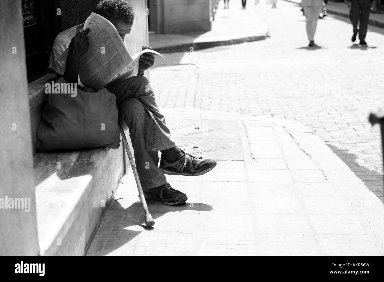 Rues de La Havane, capitale de Cuba Banque D'Images