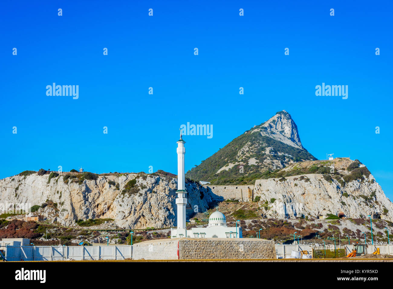 Ibrahim al Ibrahim ou King Fahd bin Abdulaziz al-Saud mosquée à Europa point, Gibraltar Banque D'Images