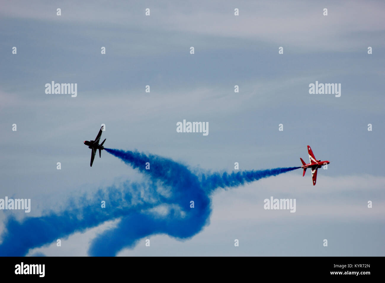 Des flèches rouges Affichage à Farnborough Airshow 2014 Banque D'Images