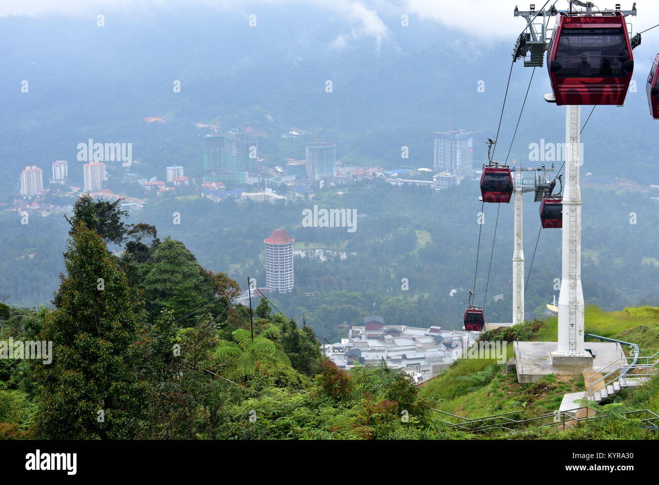 Cameron Highlands, Malaisie - 2 novembre, 2017 : Awana Genting Highlands Skyway Banque D'Images