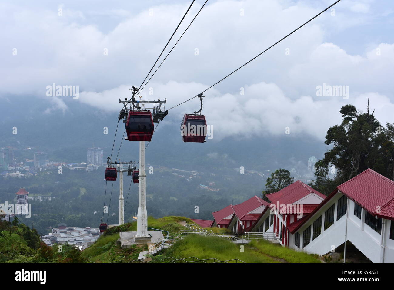 Cameron Highlands, Malaisie - 2 novembre, 2017 : Awana Genting Skyway - Resorts World Banque D'Images