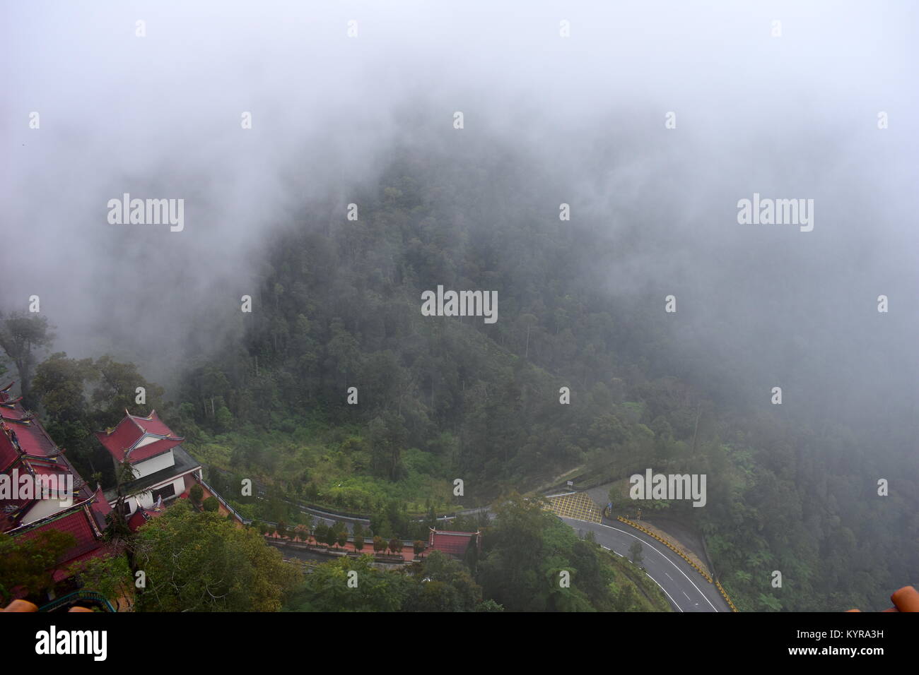 Cameron Highlands, Malaisie - 2 novembre, 2017 : Brume à Genting Highlands Banque D'Images