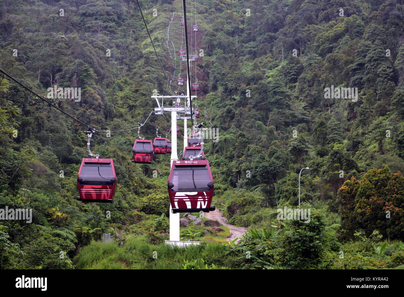 Cameron Highlands, Malaisie - 2 novembre, 2017 : Skyway Awana Genting Highlands Banque D'Images