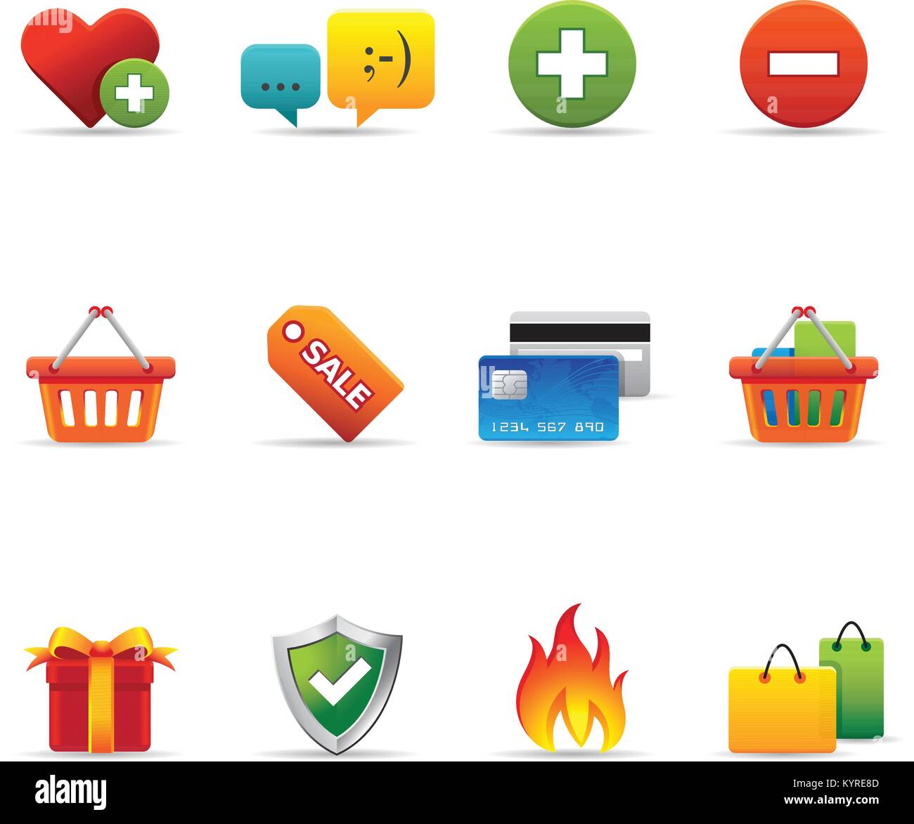 Ecommerce icon set. Illustration de Vecteur