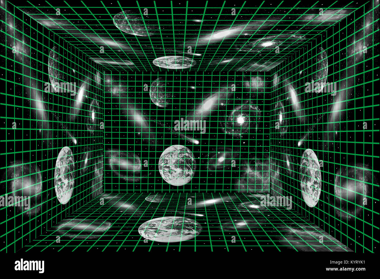 L'univers de la matrice holographique Banque D'Images