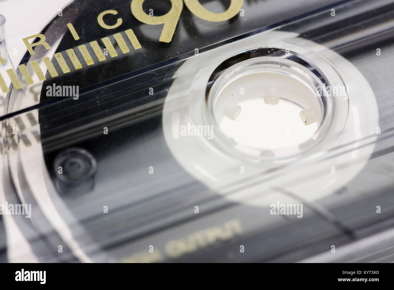 La fusée d'une ancienne cassette. Banque D'Images