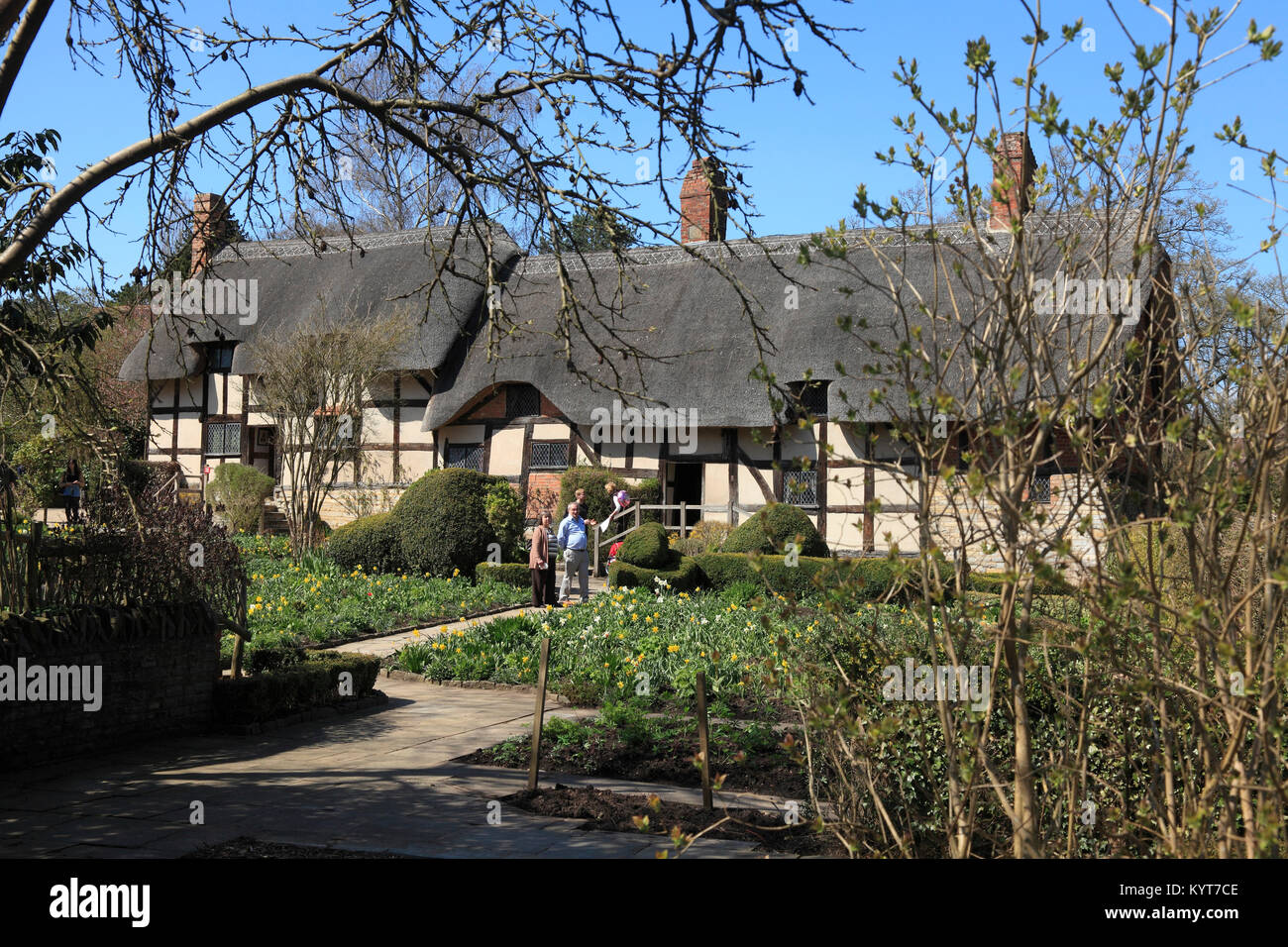 Ann Hathaways Cottage à Stratford upon Avon Banque D'Images