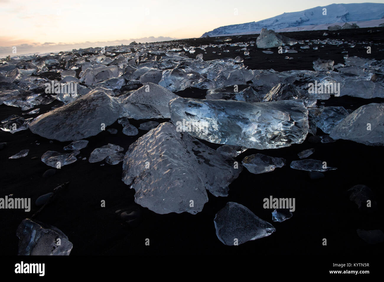 Plage du diamant, de l'Islande Banque D'Images