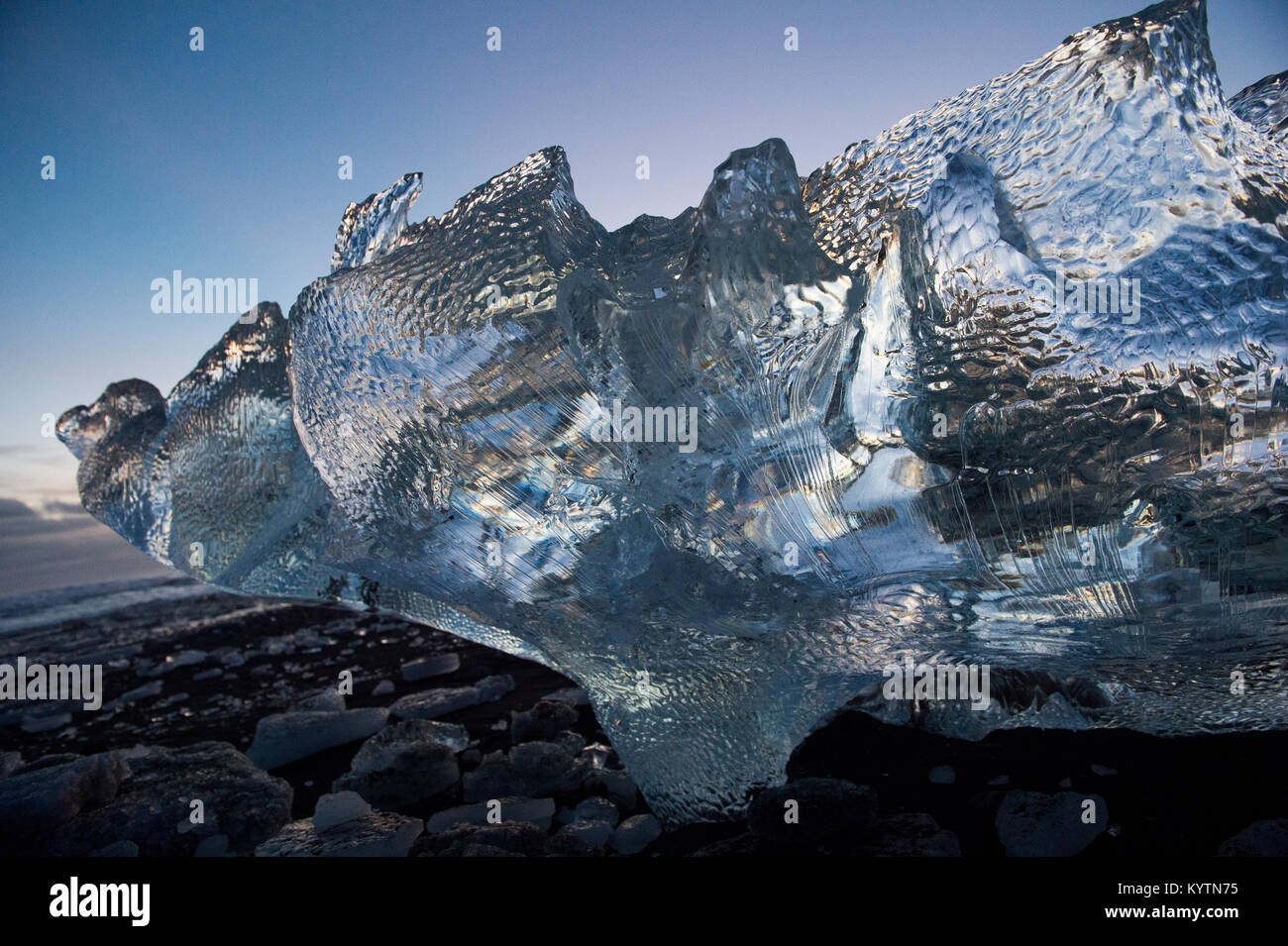 Plage du diamant, de l'Islande Banque D'Images