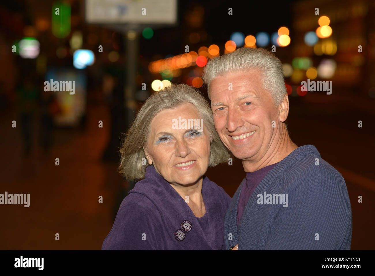 Couple à soir Banque D'Images