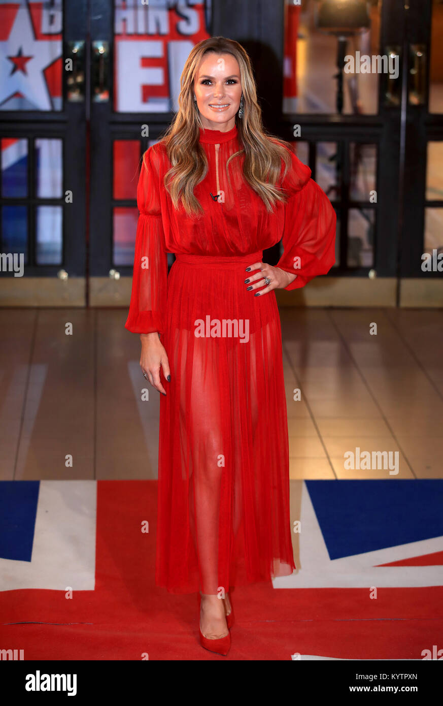 Amanda Holden assistant à la Britain's Got Talent Photocall à l'Opéra, Church Street, Blackpool. Banque D'Images