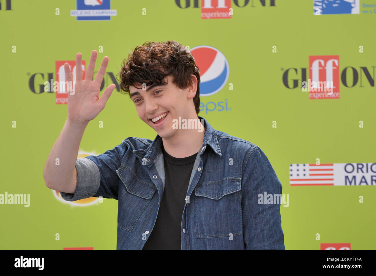 Giffoni, Sa, Italie - 22 juillet 2017 : Michele Bravi à Giffoni Film Festival 2017 - le 22 juillet 2017 à Giffoni, Italie Banque D'Images