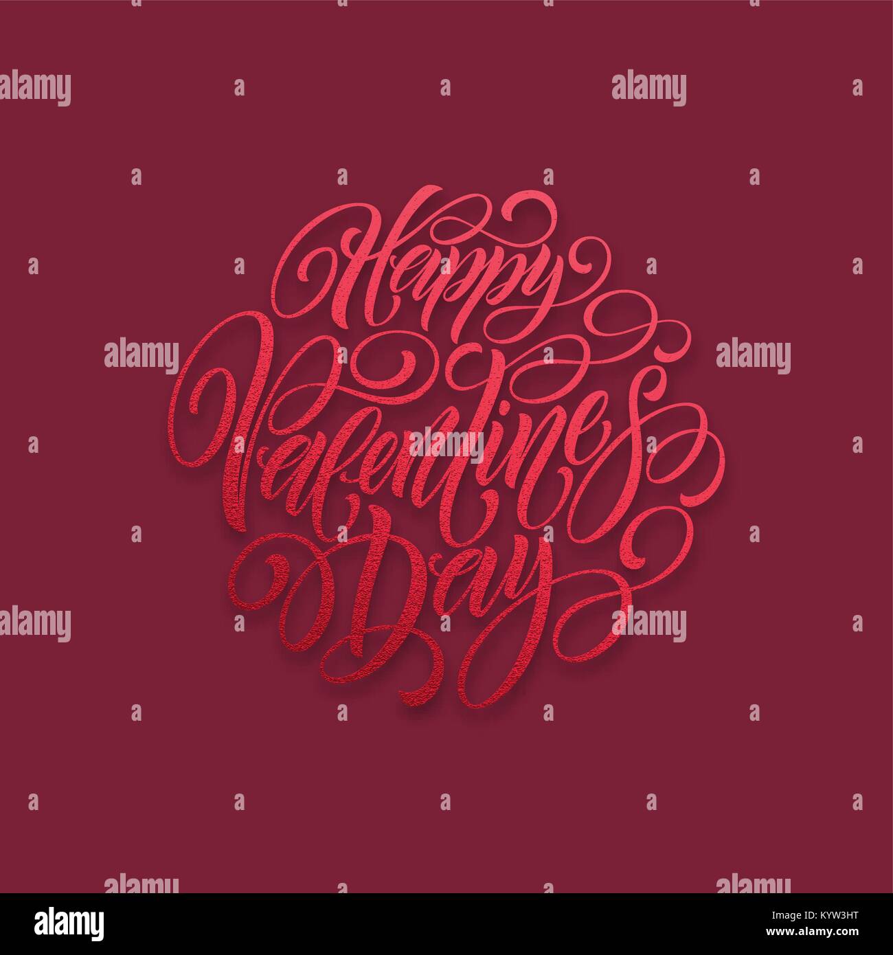 Modèle de mise en page festive sparkle Glitter design Lettrage Happy Valentine day card. Vector illustration Illustration de Vecteur