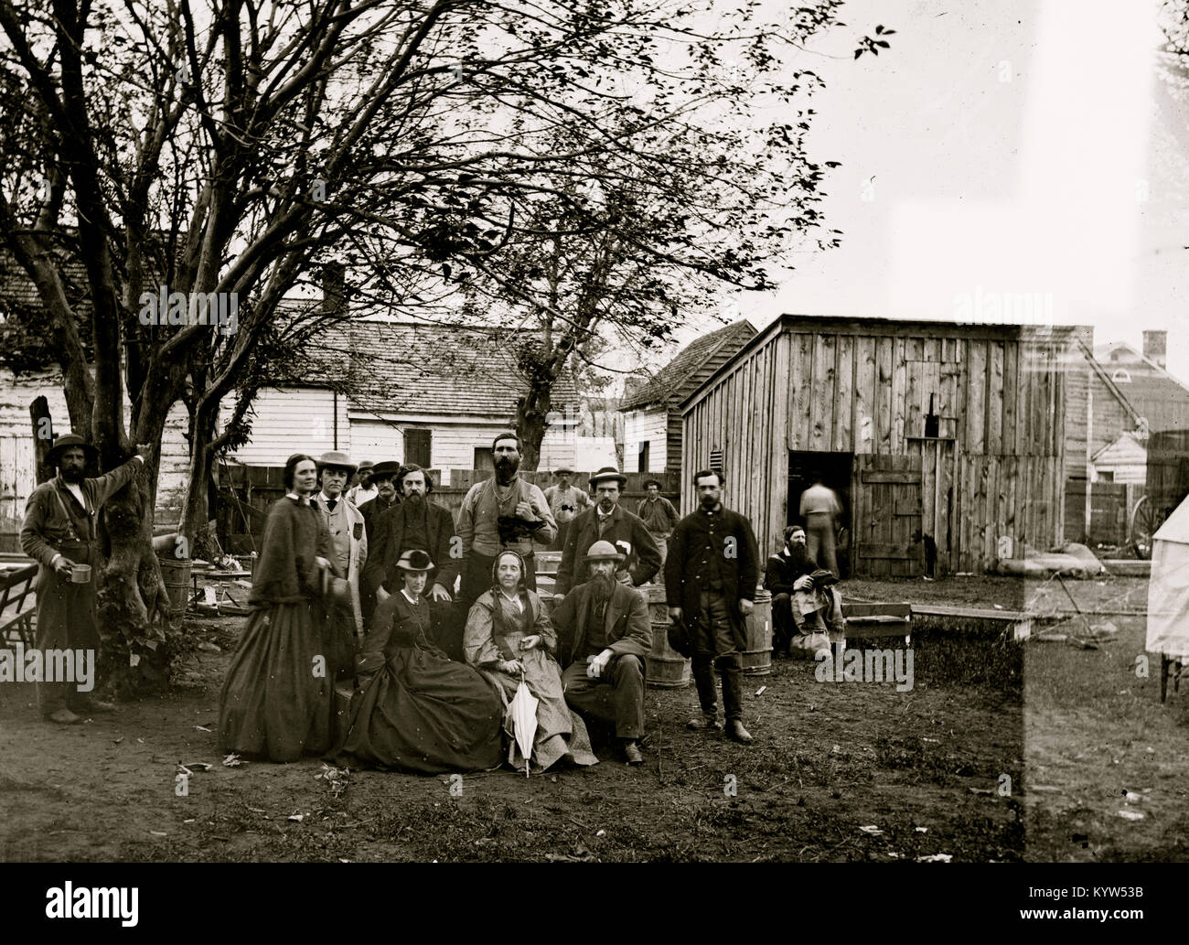 Fredericksburg, en Virginie, les infirmières et les agents de la Commission sanitaire des États-Unis Banque D'Images