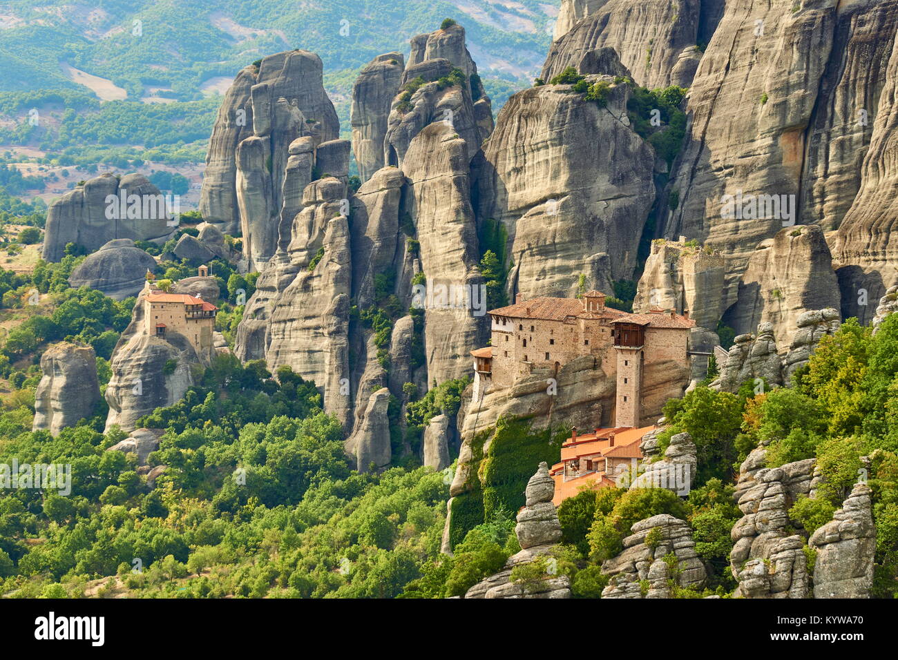 Monastère des météores, Grèce Banque D'Images