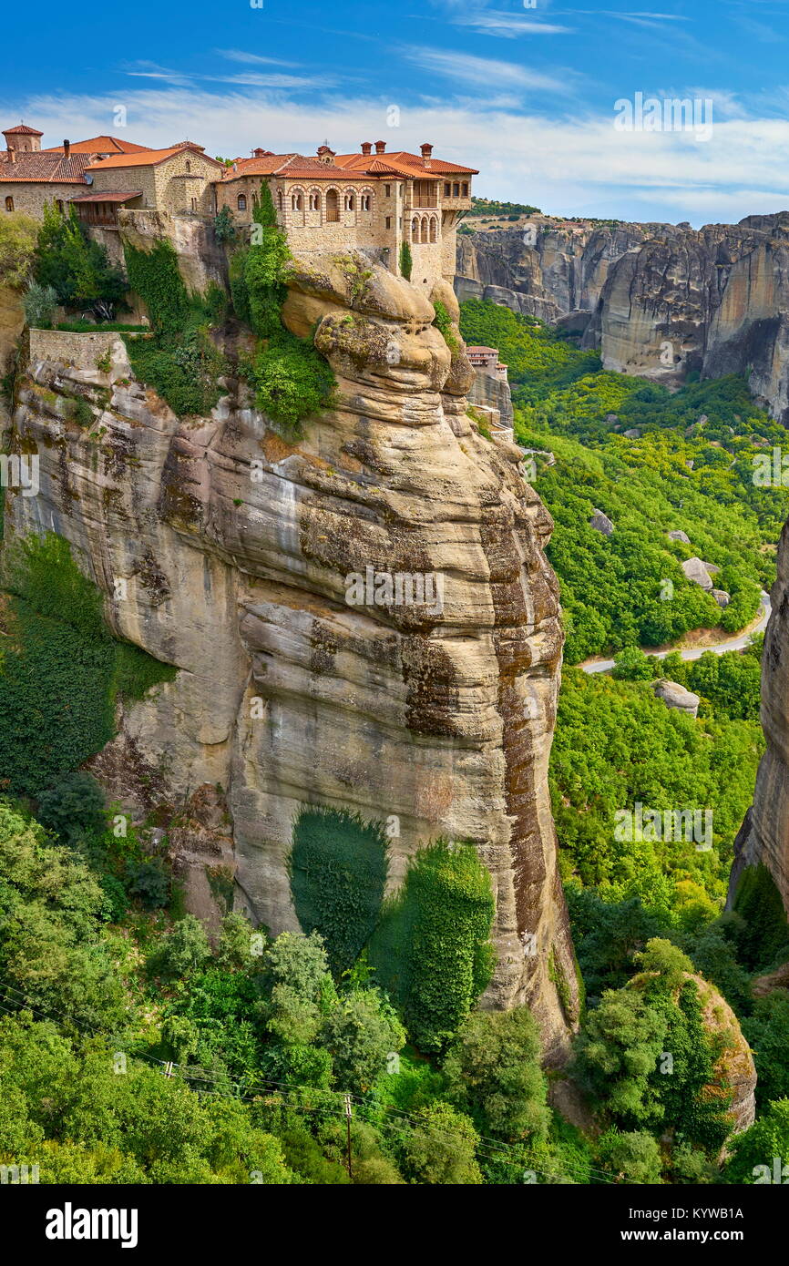 Le monastère de Varlaam, les Météores, Grèce Banque D'Images