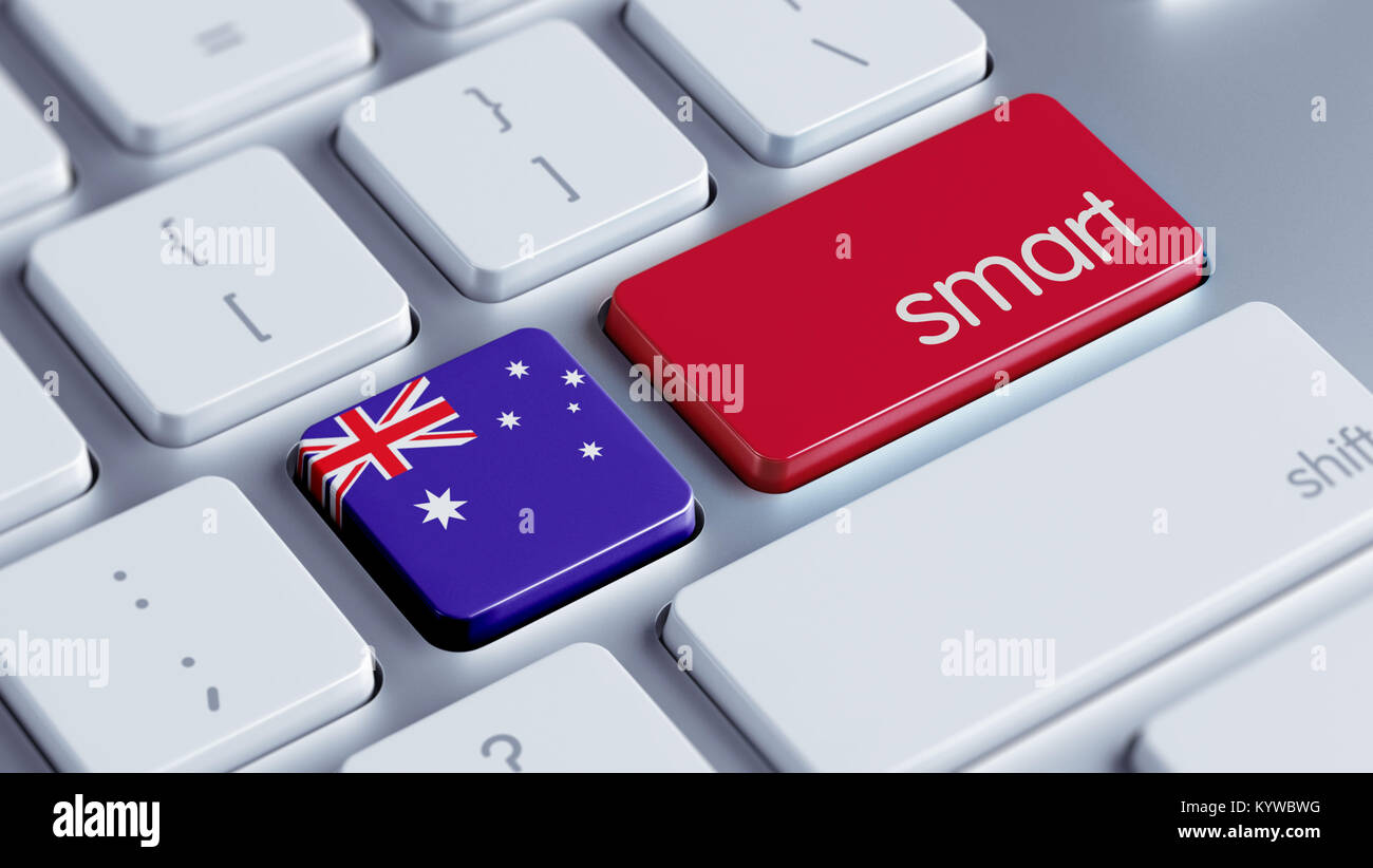 L'Australie Concept Smart haute résolution Banque D'Images