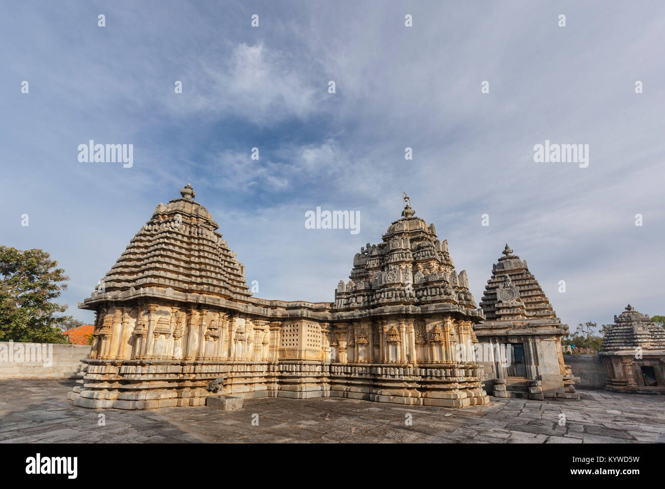 L'Inde, Karnataka, , Doddagaddavalli, Temple Lakshmi Banque D'Images