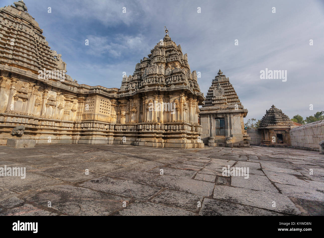L'Inde, Karnataka, , Doddagaddavalli, Temple Lakshmi Banque D'Images