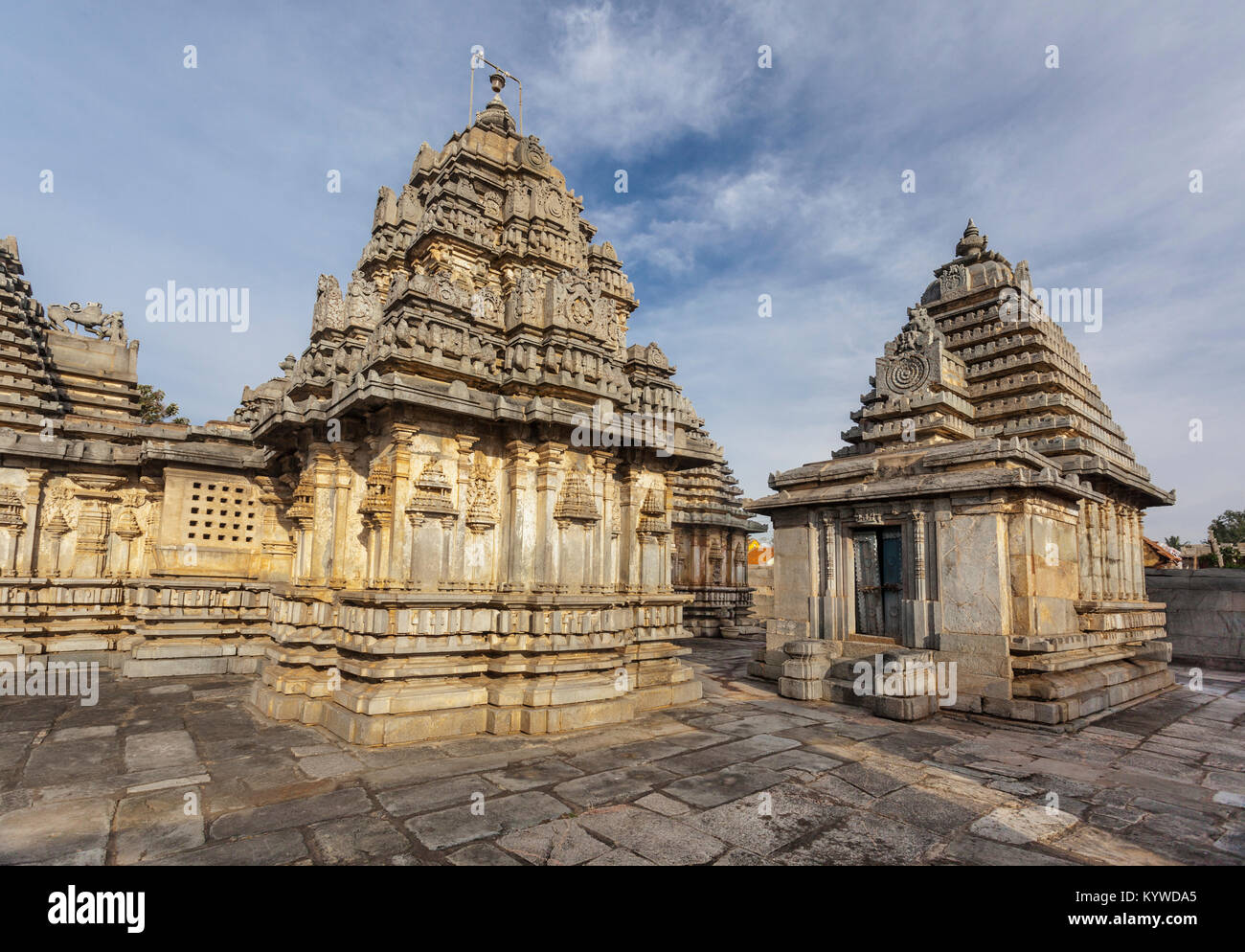 L'Inde, Karnataka, , Doddagaddavalli, Temple Lakshmi Banque D'Images