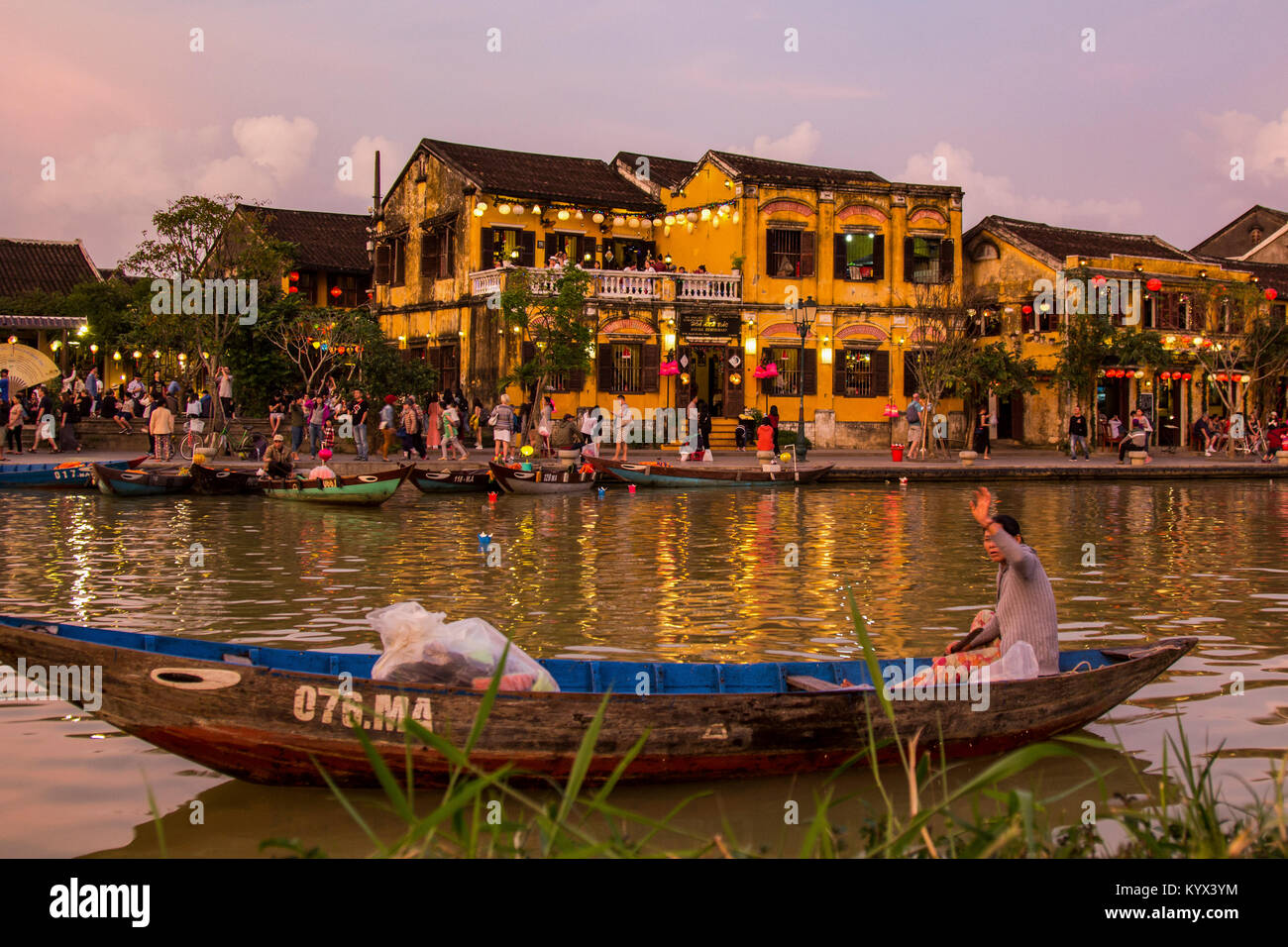 Vieille ville de Hoi An - UNESCO World Heritage ville Hoi An est un arrêt populaire pour les visiteurs au Vietnam. Les villes les styles architecturaux, atmosphère détendue, un Banque D'Images