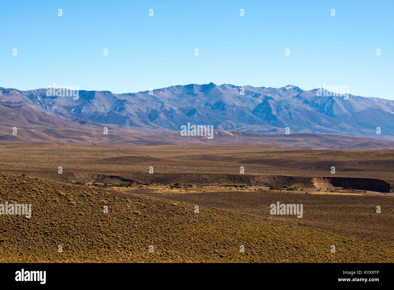 Un beau paysage sur une route menant à San Carlos de Bariloche , Argentine Banque D'Images