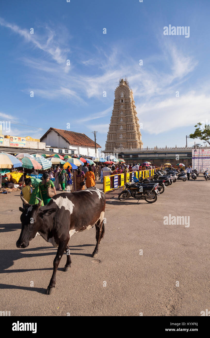 L'Inde, Karnataka, , Mysore, Chamundi Hills Banque D'Images