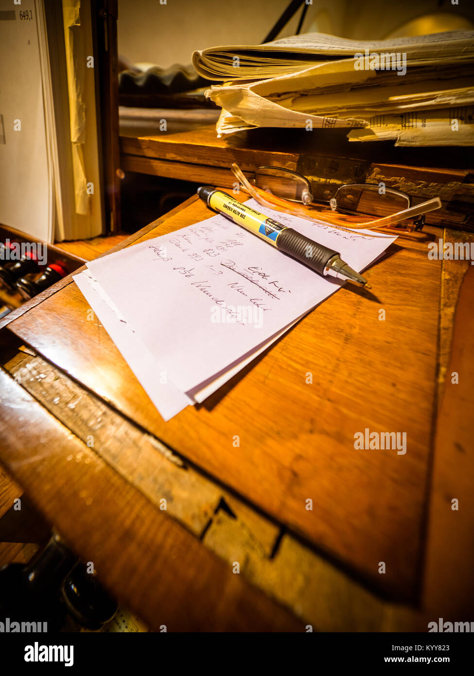 Orgue à l'église Banque D'Images
