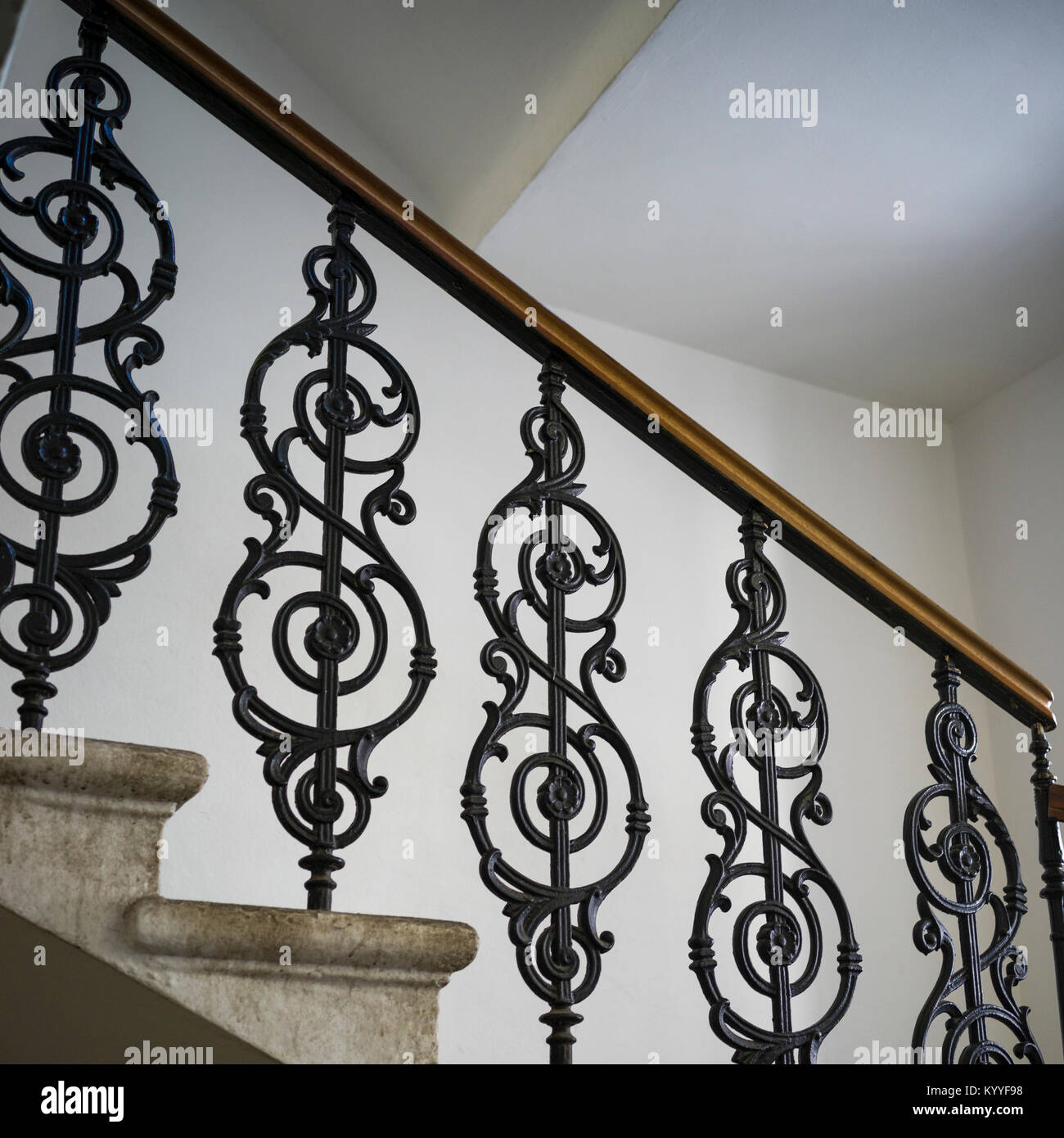 Escalier à Klausen Synagogue, Prague, République Tchèque Banque D'Images