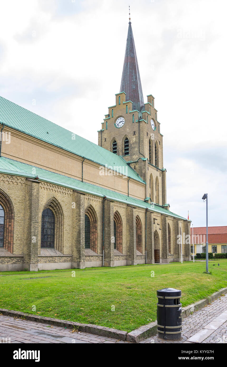 Eglise Saint-Nicolas à Halmstad, comté de Halland (Suède). Banque D'Images