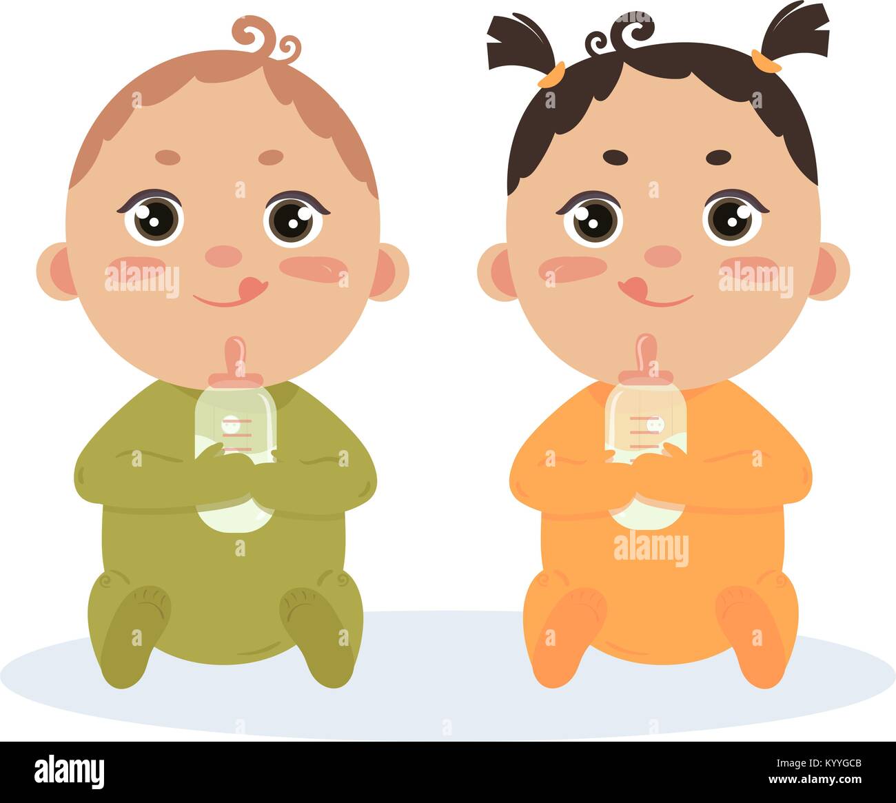 Baby Boy And Girl Twins Banque D Image Et Photos Alamy