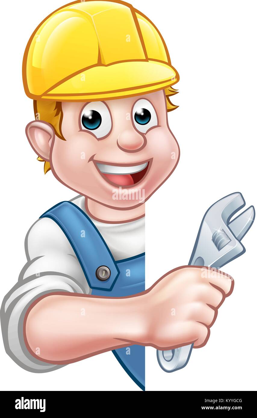 Plombier Personnage Illustration de Vecteur